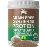 Peak Performance Organic Plant Protein chocolate packaging front view showing clean ingredients and branding