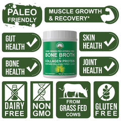 Peak Performance paleo-friendly protein powder tub for versatile meals