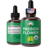 Peak Performance passion flower liquid drops bottle gentle relaxation with high bioavailability.