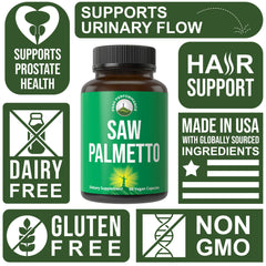 GMP manufacturing seal on Peak Performance Saw Palmetto bottle