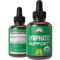 Peak Performance Lymph Drops bottle with dropper for easy daily dosing