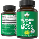 Peak Performance wild harvested sea moss bottle pour supports easy daily servings for wellness