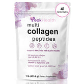 Peakhealth Multi Collagen bottle with unflavored formula for daily skin and joint support.