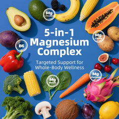 PeakVigor magnesium capsules closeup highlighting glycinate form for muscle relaxation