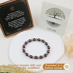 Brazalete de cobre ajustable PEALICIOUS, talla 6.5 a 8.5 pulgadas