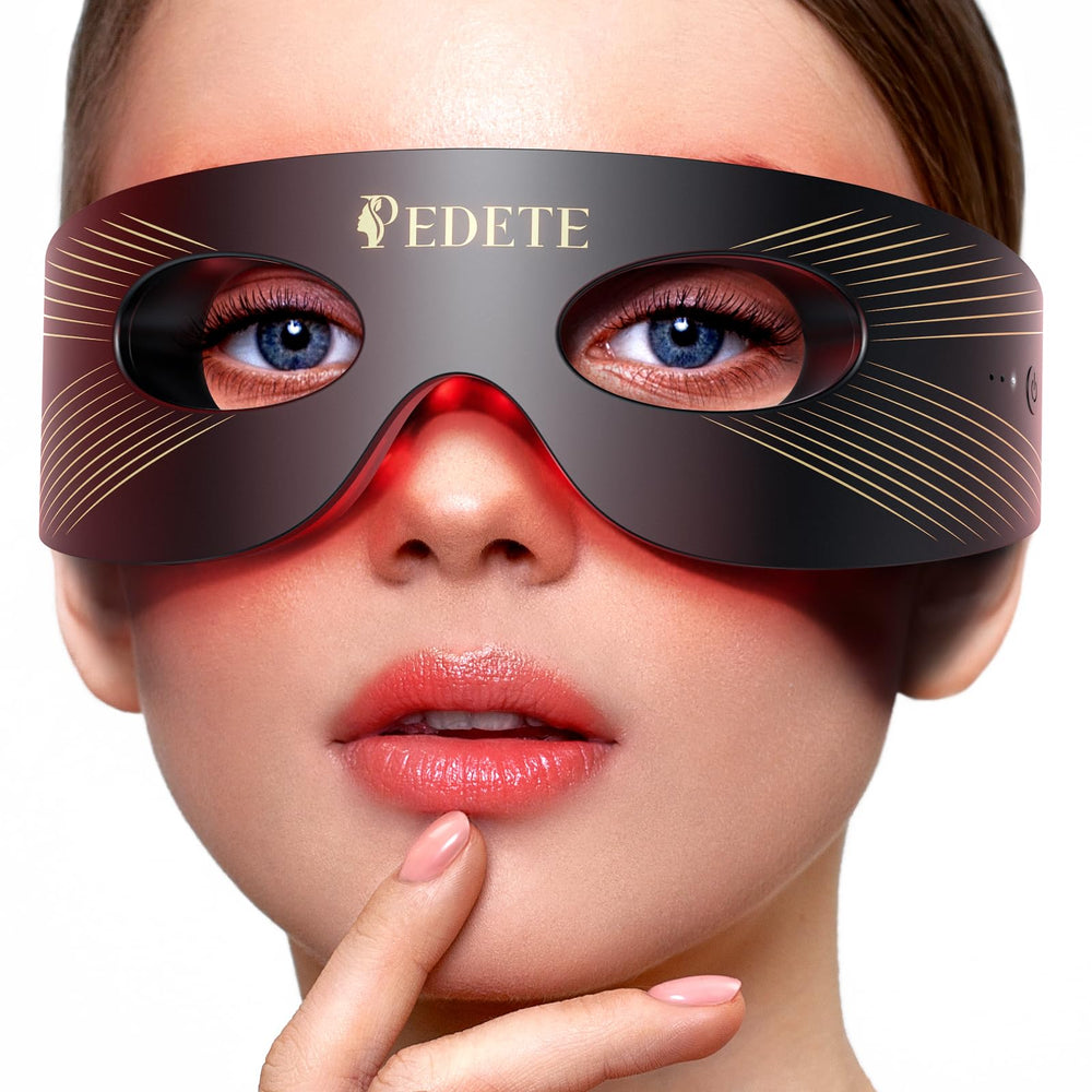 Pedete red light eye mask with 3 modes for targeted eye care