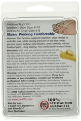 Pedifix Felt Hammer Toe Crest Cushion worn on toe demonstrates comfort potential