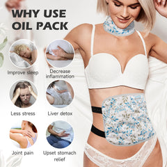 Pedobi castor oil pack wrap two pack design for versatile use