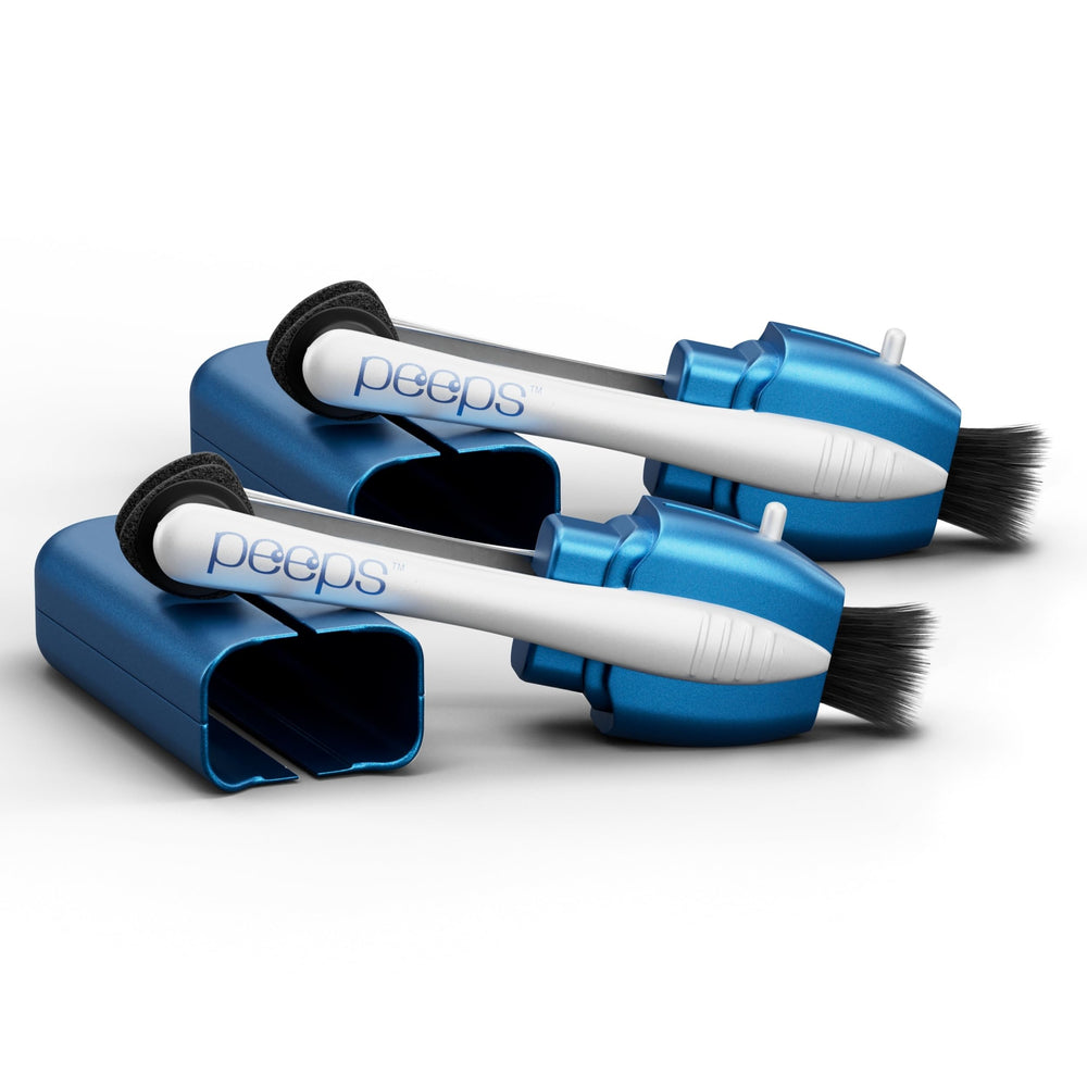 Peeps CarbonKlean glasses cleaner bottle front view for quick on-the-go cleaning