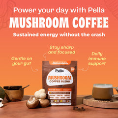 Pella Nutrition organic label on cup highlights vegan, clean energy potential