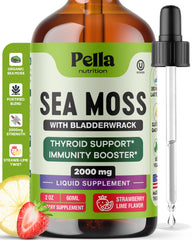 Pella Nutrition Sea Moss Drops bottle for fast absorption and daily wellness.