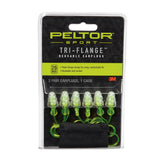 Tapones Peltor Sport con tres pestañas y cordón para tiro