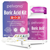 Pelvana kit packaging displaying full 57-piece kit for intimate care