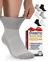 Pembrook ankle diabetic socks black pair for all-day comfort and support.