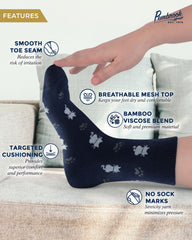 Pembrook ankle diabetic socks pink close-up with smooth toe seams