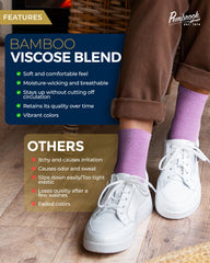 Pembrook ankle diabetic socks purple pack for versatile daily styling and comfort.