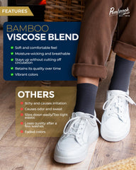 Pembrook Ankle Diabetic Socks tan zigzag front view for all-day softness