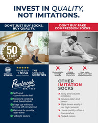 Pembrook breathable mesh top socks keep feet dry during daily activity.