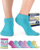 Calcetines Pembrook para diabéticos en tobillo, bambú viscosa, comodidad durante todo el día.