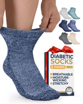 Pembrook diabetic ankle socks, quarter-length design, breathable and comfortable for daily wear.