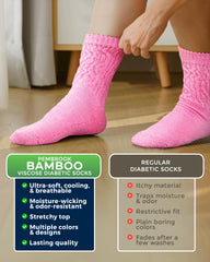 Pembrook diabetic socks moisture-wicking feet stay cool during activity.