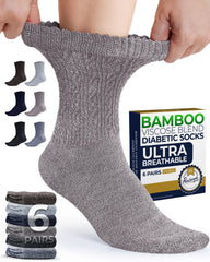 Pembrook women’s diabetic socks in cable knit, front view for all-day comfort.