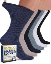 Pembrook women's diabetic socks ribbed knit close-up shows breathable bamboo viscose for comfort.