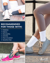 Pembrook smooth toe seam socks reduce irritation for sensitive feet