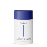 Pendulum Akkermansia probiotic bottle packshot highlights 30 capsules for daily gut support.