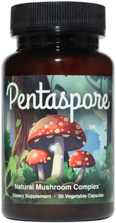 Pentaspore bottle on shelf for daily focus