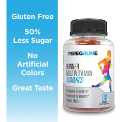 PEREGRUNE Gummies in hand for daily fueling during runs