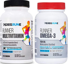 PEREGRUNE Runner Multivitamin bottle for daily energy and recovery.