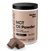 Perfect Keto 7g MCT Oil Powder tub for dairy-free coffee creamer and shakes.