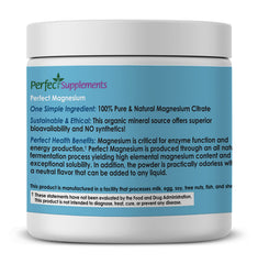 Powder dissolving in water from Perfect Supplements shows high solubility and absorption
