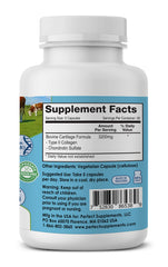 Closeup of Perfect Type II Collagen capsules for convenient daily use
