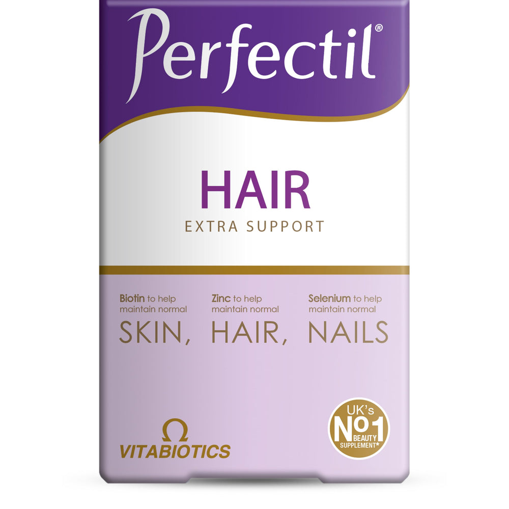 Perfectil Hair bottle cap close-up for daily hair health support