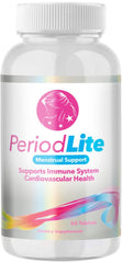 Period Lite nutrition label shows key vitamins for menstrual wellness.