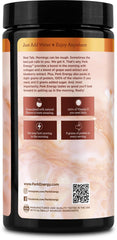 Perk Energy Horchata packaging close-up highlighting gluten-free and peanut-free