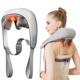PERLEVI neck and shoulder massager front view with heat for deep relaxation at home