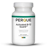 PERQUE Activated B-12 Guard bottle on shelf for daily supplementation.