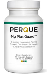 PERQUE Mg Plus Guard bottle showing daily wellness potential and smooth capsules