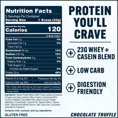 PEScience Select chocolate truffle flavor, visual of the powder in a cup.