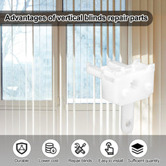 Compact replacement wand assembly for vertical blinds.
