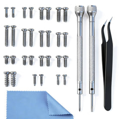 Kit PFDHQS para gafas con destornillador de precisión para ajustes precisos.