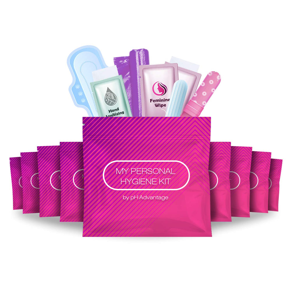 pH Advantage Pink Style kit cover shown, convenient on-the-go packaging for discreet personal care.