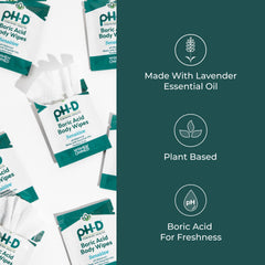pH-D travel-friendly wipes perfect for gym or hike refresh
