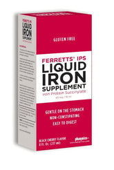 Pharmics Ferretts IPS liquid iron bottle with easy pour for gentle iron intake
