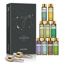 PHATOIL lavender essential oil bottle for diffusion and calming ambiance.
