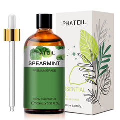 PHATOIL Spearmint essential oil bottle with built-in dropper for easy dosing