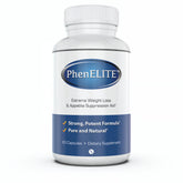 Phenelite fat burner bottle front view highlighting vegan formula.